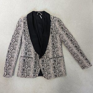 Free People Snake Print Blazer